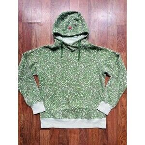 Sherpa Adventure Gear Kamal Hoodie Womens Size LRG Green Geometric Floral Print